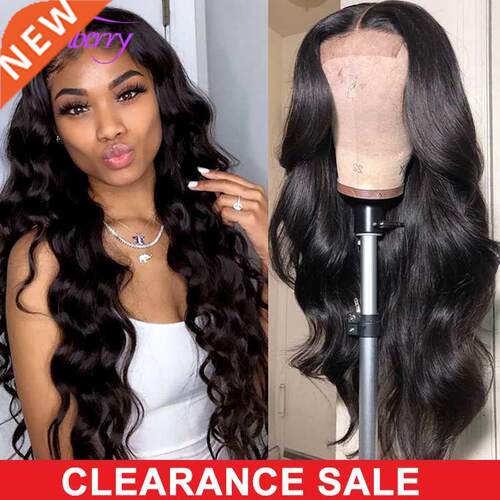 1x4 HD Transparent Lace Front Human Hair Wigs Cranberry Bod