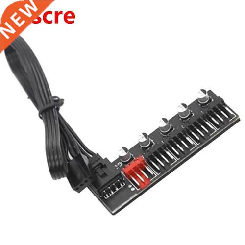 5 Port PC Fan Hub Splitter Speed Controller Adapter for 4 Pi