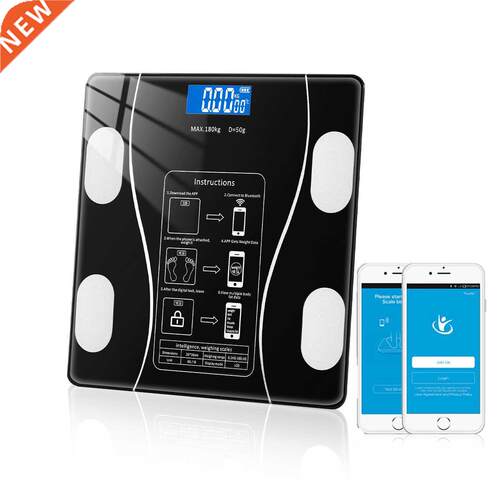 Weighing Scale Bluetooth Body Fat Escamas Smart Electronic B