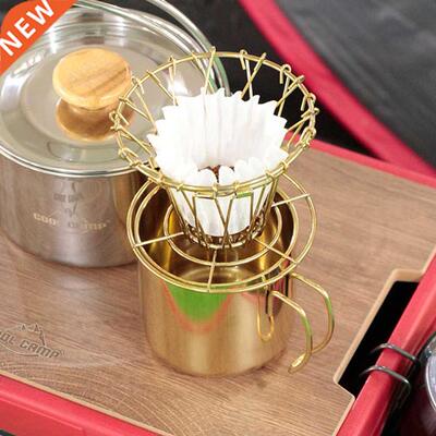 Stainless Steel Collapsible Coffee Dripper Filter Paper Hold