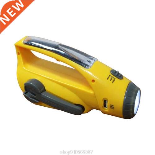 Solar Hand Crank Emergency LED Torch Flashlight Phone Charg