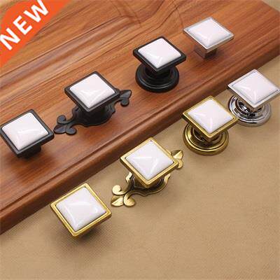 Retro Single Hole Closet Door Handles Art Zinc Alloy