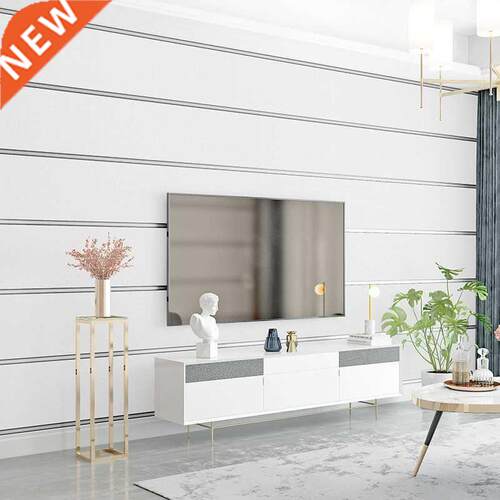 Simple Modern Striped Wallpaper Marble Washable 3d Fine Leat