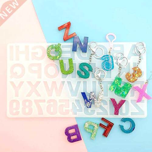 26 English Letters Numbers Home  Jewelry Epoxy Resin Mold