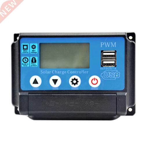 12V/24V 50A LCD Display Solar Panel Charge Controller Electr