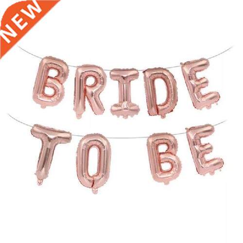 Rose Gold BRIDE TO BE Letter Foil Balloons Wedding