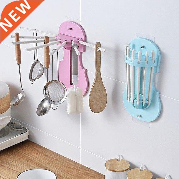 Self-Adhesive Foldable Storage Hanger Wall Mounted Kitchen