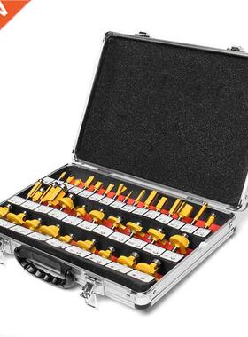 5pcs 8mm Woodworking Milling Cutter Shank Router Bit Set Tu