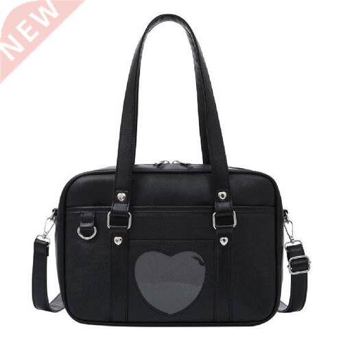 New Student Bag PU Leather Schoolbag Large Capacity
