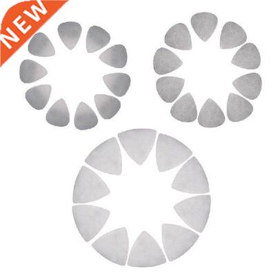 10Pcs Guitar Pick Stainless Steel Guitar Pick, Round Tip
