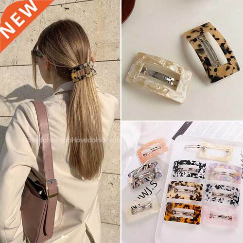 Fashion Acetate Geometric Hair Clips for Women Girl Headband