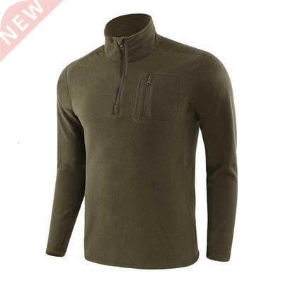 Men&p;#39;s Outdoor Hiking Warm Fleece Jacket Liner Army Fan