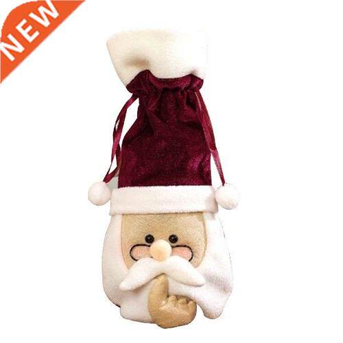 Christmas Wine Bottle Covers Cute Santa Claus Wine Bottle