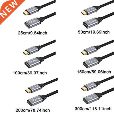Type C Extender Cable USB C Extension Cord 100W Male to Fema