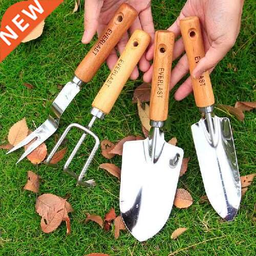 Wood Handle Gardening Shovel Bonsai Shovel Cultivator Cast