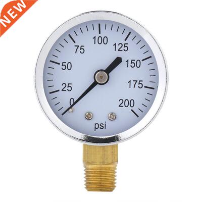 Metal Pressure Gauge For Fuel Air Oil Liquid Water 0-200psi
