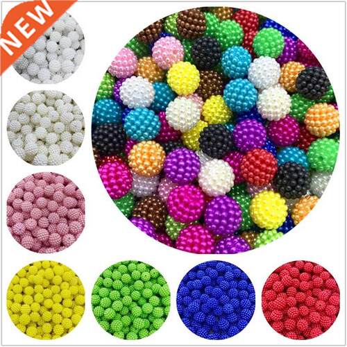 10mm 12mm 50/20pcs Colorful Bayberry Beads Round Loose Space