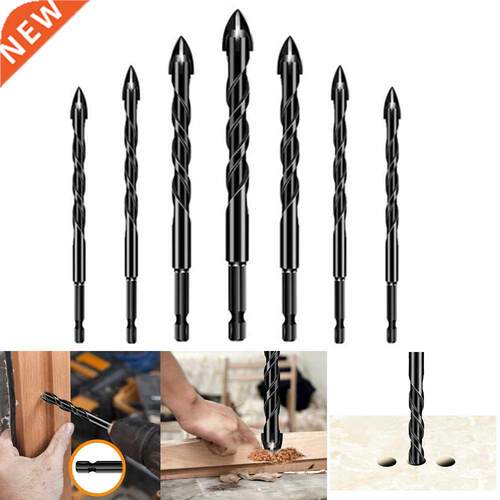 3/4/5/6/8/10/12mm Twist Drill Cross Hex Tile Drill Bits for