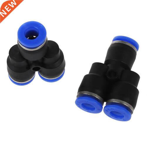 5 Pcs 3 Ways 6mm to 6mm Coupler Y Style Tube Joint Push in F