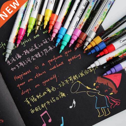 12/18/24/36Colors 0.7mm Acrylic Paint Marker pen Art Marker