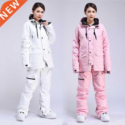 Women Ski Suit Windproof Waterproof Ski Jacket Pants Female
