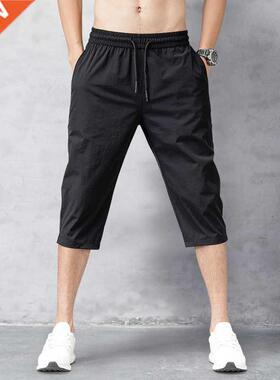Men's Shorts Summer Breeches 2022 Thin Nylon 3/4 Length Trou