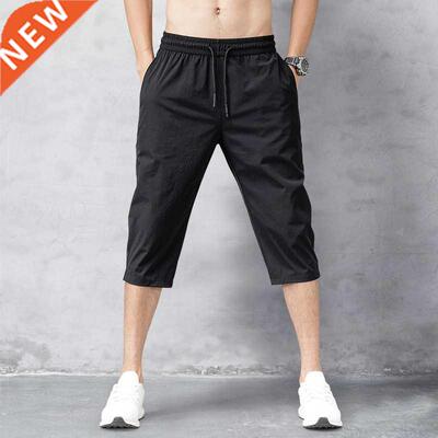 Men's Shorts Summer Breeches 2022 Thin Nylon 3/4 Length Trou