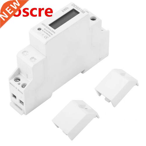 Digital Energy Meter LCD 220V Single Phase DIN-Rail 5-30A El