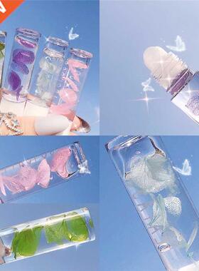 Lip Oil Transparent Lip Gloss Clear Petal Lip Balm Liquid Li