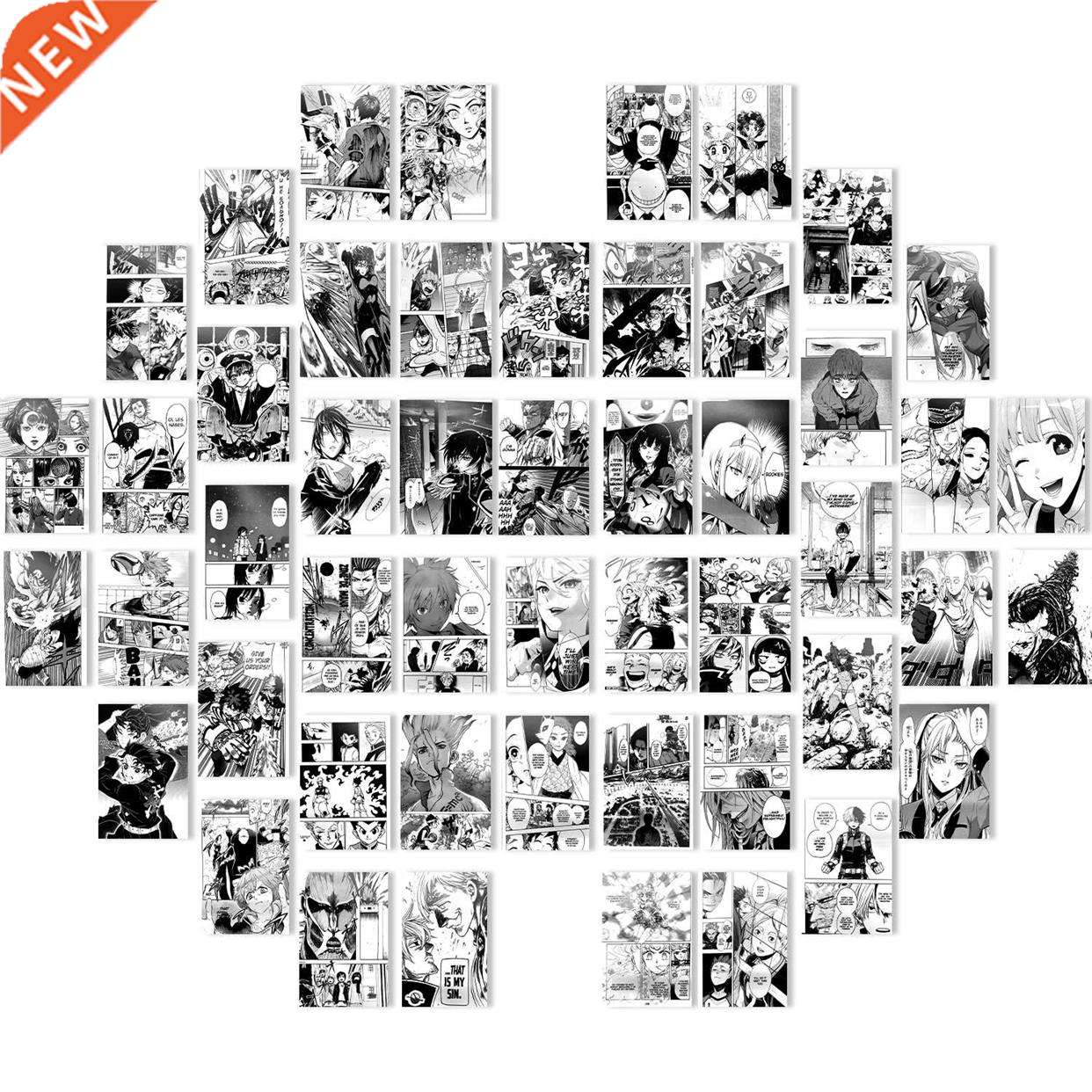 50PCS 100pcs Wall Collage Kit Aesthetic Anime Posters Manga