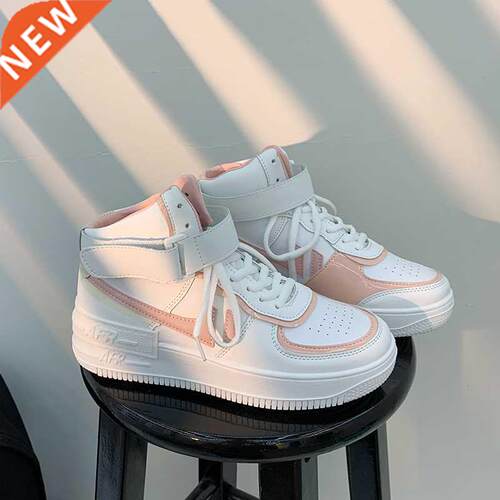 2021 Autumn Winter New Women's High-Top Sneakers No decorati