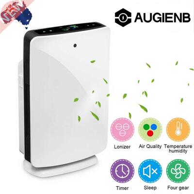 AUGIENB Air Purifier For Home True HEPA Filters Compact