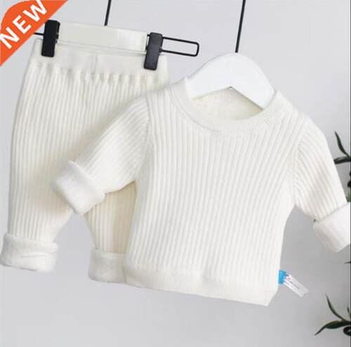 Sold Color Kds Clothes Set 2pcs/Set nfant Clothng Thcke
