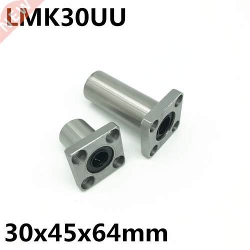 2pcs LMK30UU for 30mm shaft linear bearing square flange bal