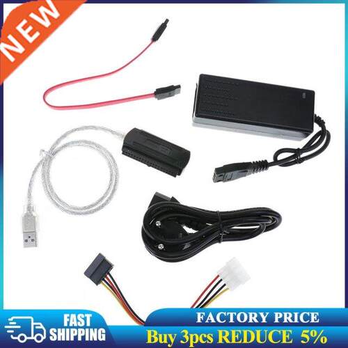SATA/PATA/IDE Drive to USB 2.0 Adapter Converter Cable for H