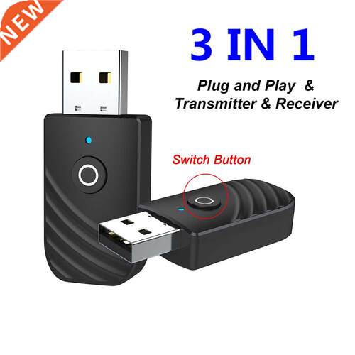 USB 5.0 Audio Transmitter Receiver Adapter Stereo Dongle U
