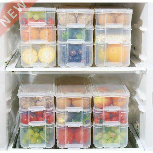Reusale Kitchen Fridge Food Fruit Storage Container Clear