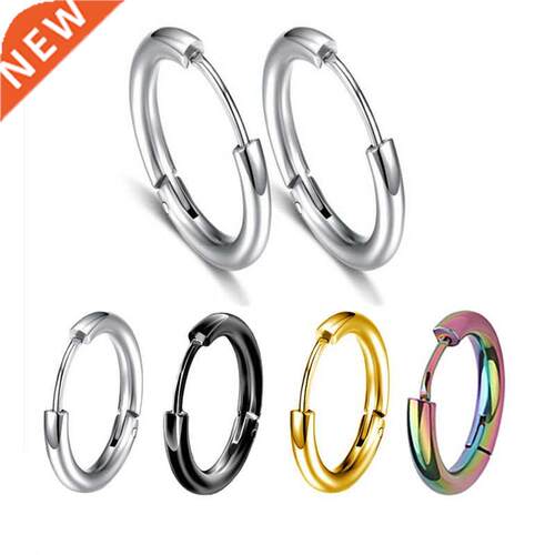 1 pair Women/Man Stainless Steel Small Hoop Earring Piercing