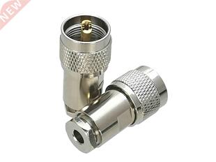 10Pcs Connector UHF PL259 Male plug Clamp RG58 RG142 LMR195