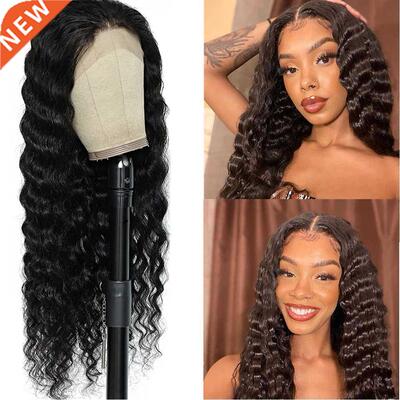 RONGDUOYI Long Loose Deep Wave Wig Synthetic Hair Heat Resis