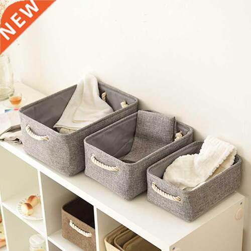 Desktop Storage Basket Fabric Sundries Underwear Toy Organiz
