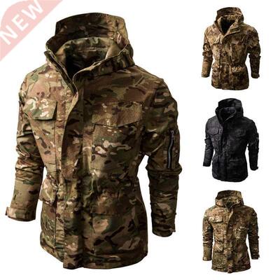 Fashionable Design Windproof Tactical Cargo Coat Multi-Pocke