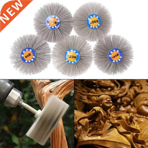 Deburring Abrasive Alumina Wire Brush Flower Head Polish Gri