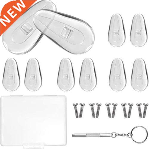Upgraded Soft Silicone Eyeglass Nose Pads Air Chamber Eyegla