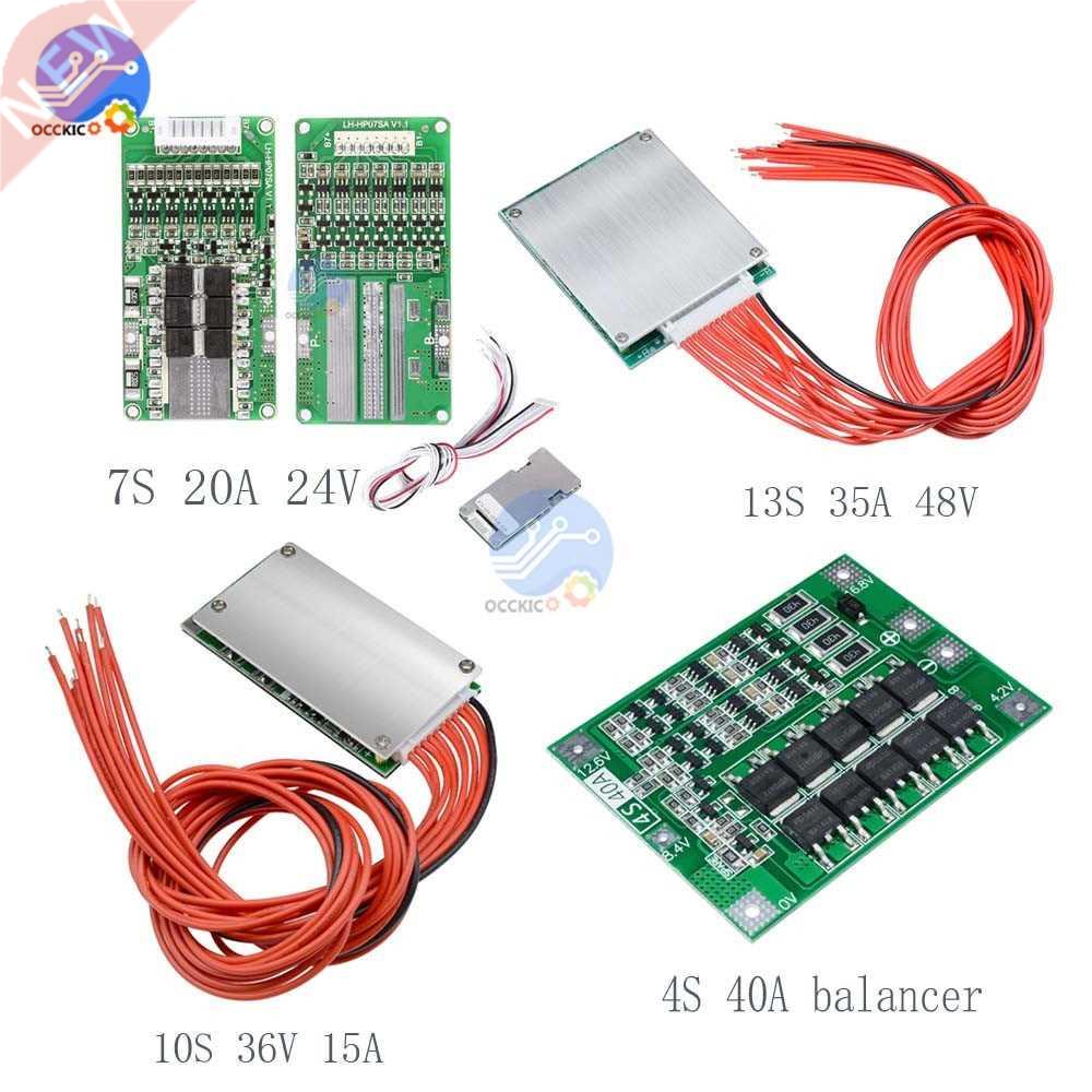 BMS 4S 40A/7S 20A 24V/10S 36V 15A/13S 35A 48V 18650 Lithium 电子元器件市场 其它元器件 原图主图