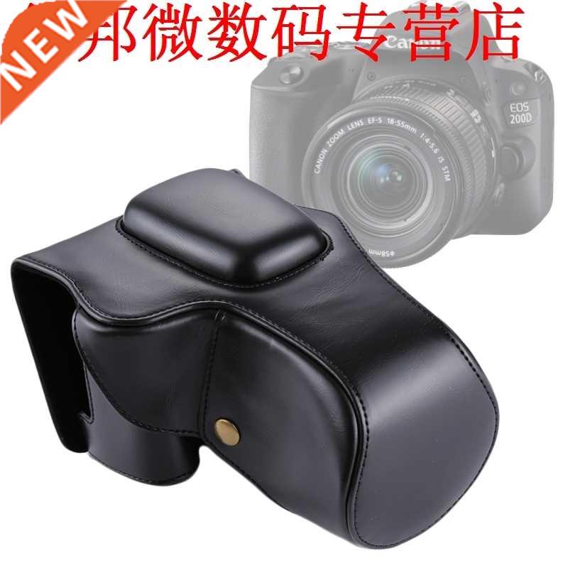 EOS 200D Case Body PU lederen Case Tas 18-55mm Beschermhoes