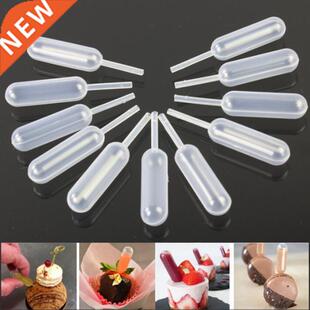 50pcs 4ml Sauce Droppers For Cupcakes Ice Cream Sauce Ketchu