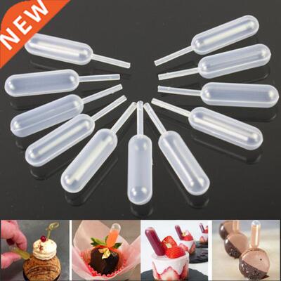 50pcs 4ml Sauce Droppers For Cupcakes Ice Cream Sauce Ketchu