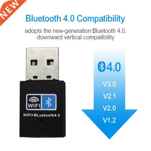 150Mbps WiFi Bluetooth Wireless Adapter USB Adapter 2.4G Blu