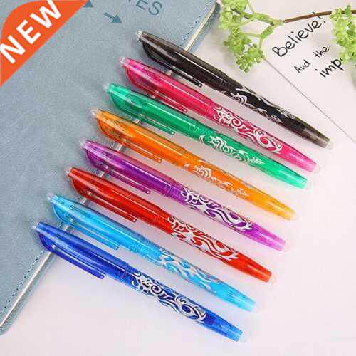 8pcs/lot Colorful design erasable gel pens School stationery
